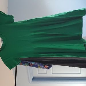 Small green skater dress